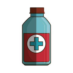 Obraz premium medicine bottle isolated icon vector illustration design