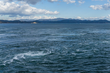 Naruto whirlpools in Tokushima of Japan