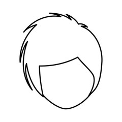 young woman avatar character vector illustration design