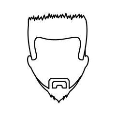 young man avatar character vector illustration design