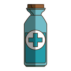 medicine bottle isolated icon vector illustration design