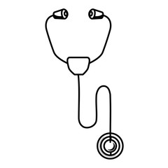 stethoscope medical isolated icon vector illustration design