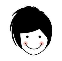 young woman avatar character vector illustration design
