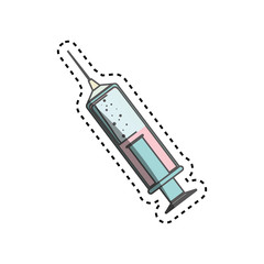 syringe medical isolated icon vector illustration design