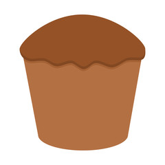 sweet cake in flat style