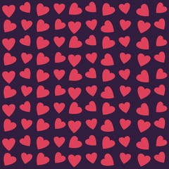 Seamless texture with hearts