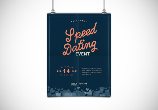 Dating Event Poster Layout