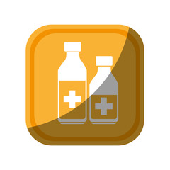 medicine bottle isolated icon vector illustration design