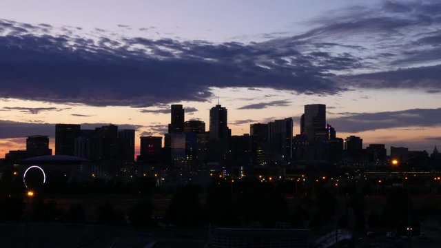 Denver Dawn Skyline Timelapse