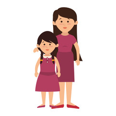 happy family member character vector illustration design
