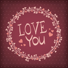 Vector background for Valentines day