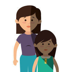 happy family member character vector illustration design