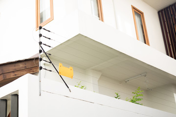 Electric fence protect residential house