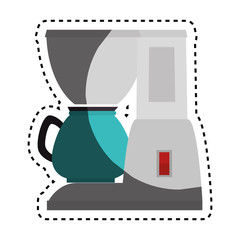 coffee machine kitchen appliance isolated icon vector illustration design