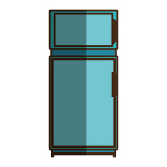 fridge kitchen appliance isolated icon vector illustration design