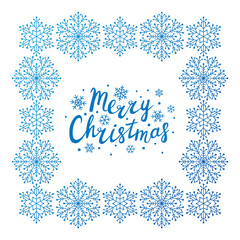 Snowflake frame for Your design 