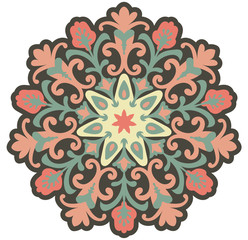 Vector Ornate Mandala. Decorative element. Hand drawn.