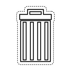 recycle bin delete icon vector illustration design