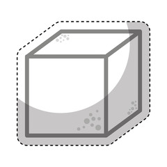 sugar cube sweet icon vector illustration design