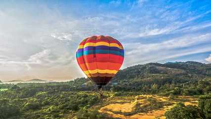 you can fly away in the sky with hot air balloon.Hot air balloons are something special in comparison to other forms of flight.As the balloon rises