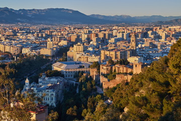 Dawn in Malaga, Spain 