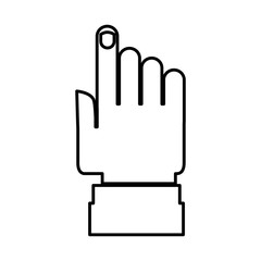 hand human index isolated icon vector illustration design