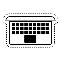 laptop computer isolated icon vector illustration design
