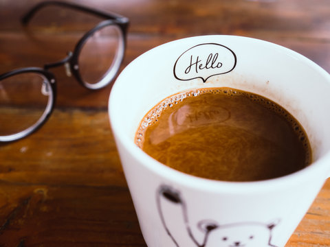 Fototapeta Hello espresso coffee.