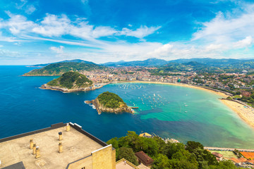 Panoramic view of San Sebastian