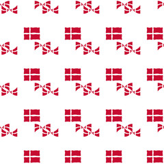 Danish flag seamless pattern