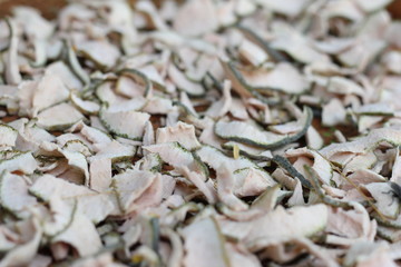Dry pomelo skin