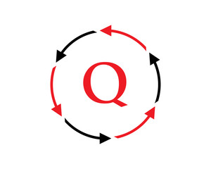 Q Letter Arrow Logo