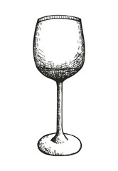 glass sketch. vector illustration