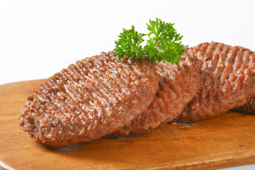 pan fried hamburger patties