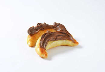 croissants with chocolate cream