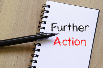 Further action concept on notebook