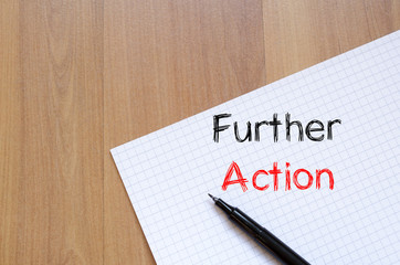 Further action concept on notebook