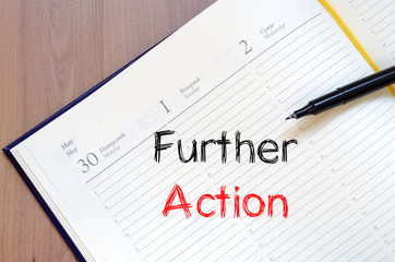 Further action concept on notebook