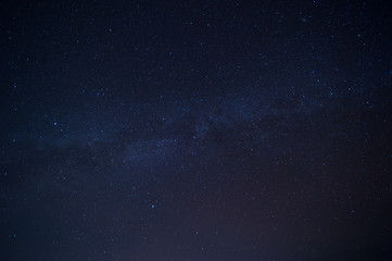 Milky Way Galaxy and Stars in Night Sky.