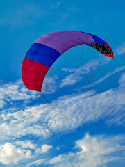 Dome glider in free flight