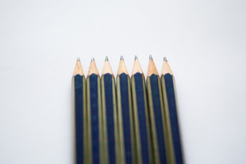 Close-up of black pencils