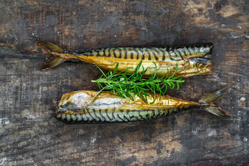 Smoked mackerel fish