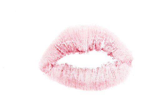 lips with lipstick mark