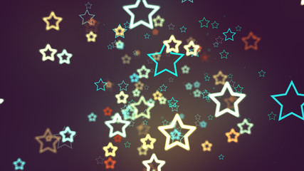 Stars Line Polygon Colorize Particles