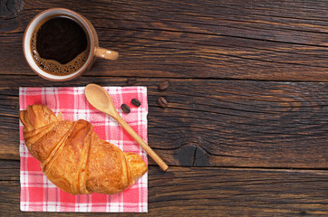 Coffee and croissants