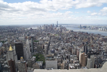 Fototapeta premium Top view on New York City