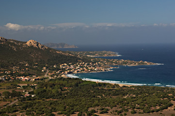 Overlooking the Corsican Coastline near Calvi