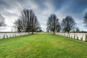 British and Commonwealth War Cemetery in Bayeux,France