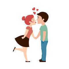 valentine's day couple kissing