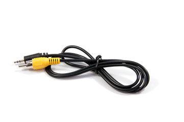 RCA Plugs Connectors : RCA plugs for composite video (yellow) and stereo audio